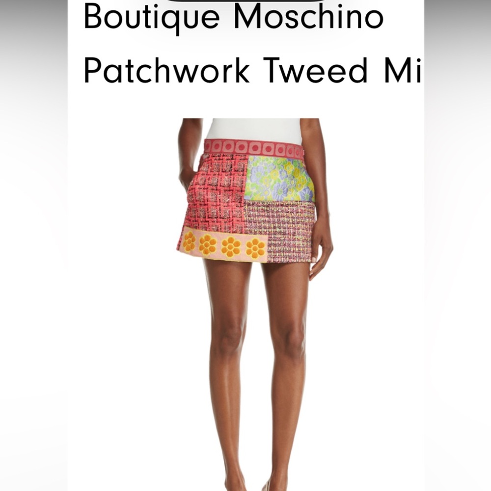 Moschino Multicolor Patchwork Mini Skort - Picture 4 of 16